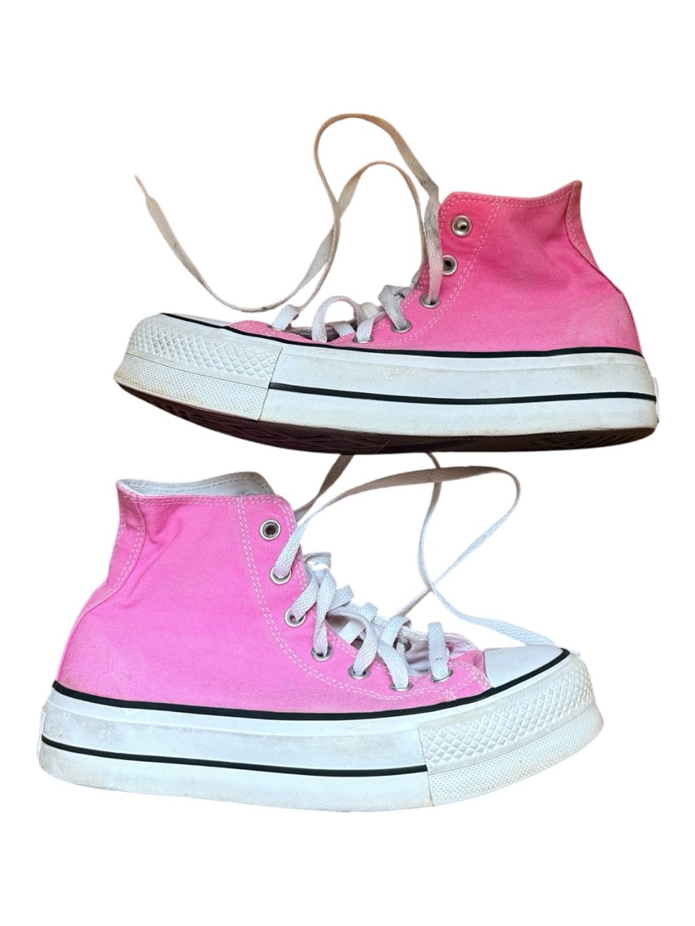 Converse Chuck Taylor All Star Lift Platform High Tops in Pink - Picture 2 of 11